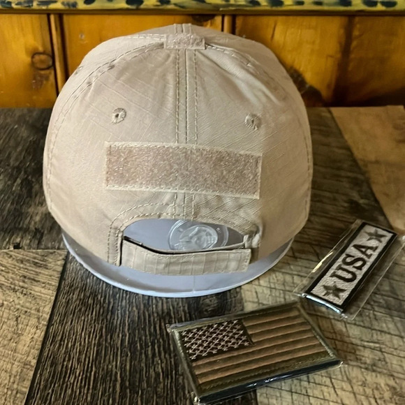 Rip stop tactical hat with hook and loop patches - Picture 3 of 6